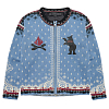 Кардиган ANDERSSON BELL FLAKE BEAR ZIP-UP JACKET BLUE