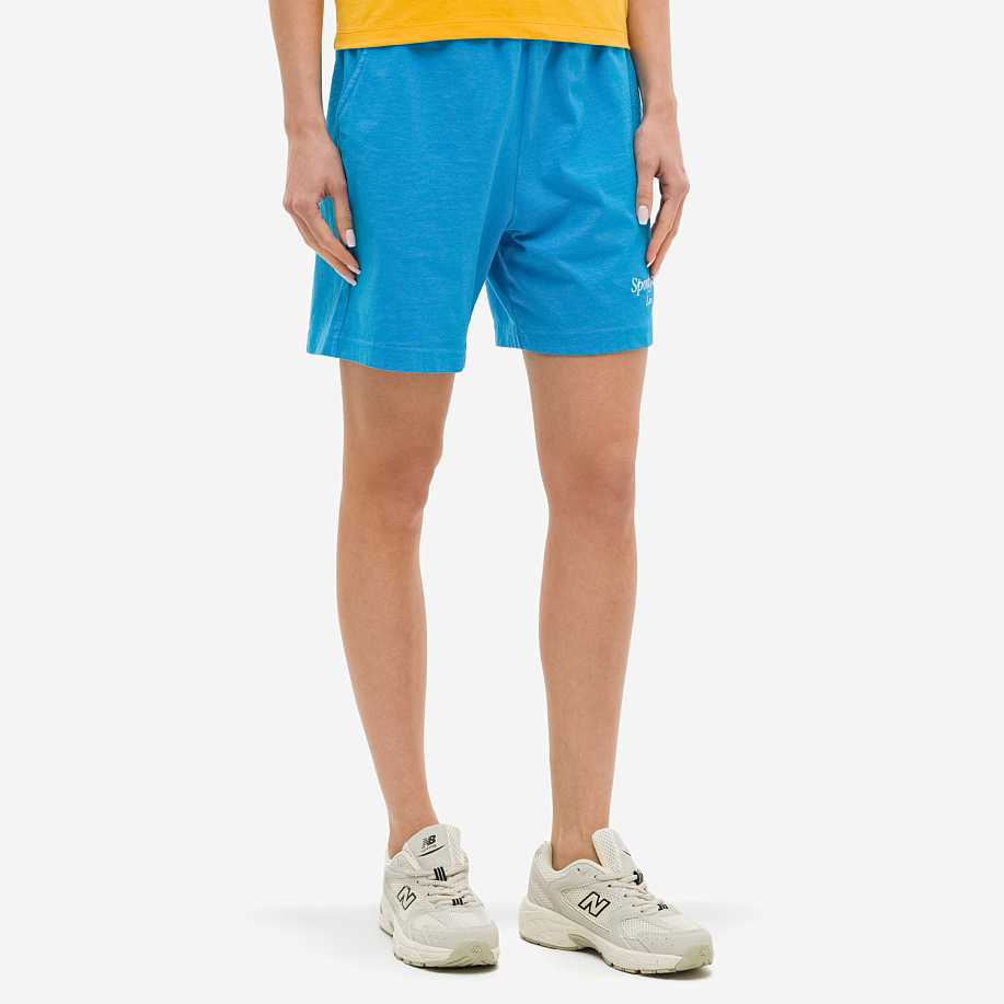 Шорты SPORTY & RICH ITALIC LOGO EMBROIDERED GYM SHORTS в интернет магазине Peakwww.peakstore.ru - 5 фото