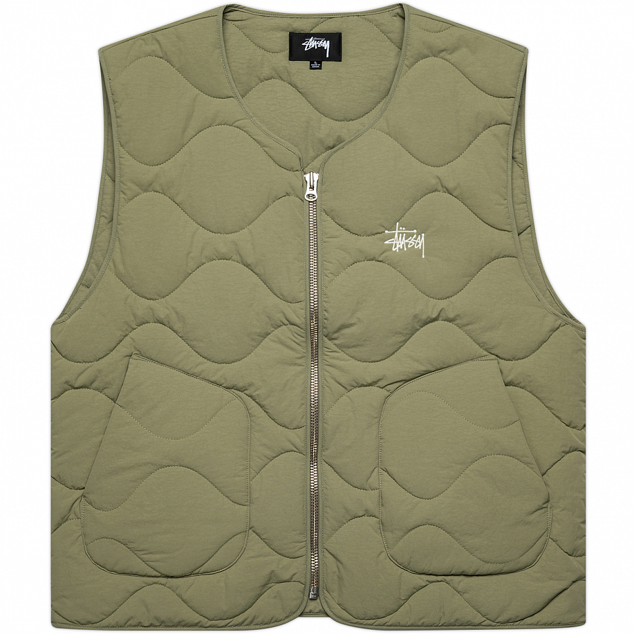 Жилет Stussy Recycled Nylon Liner Vest SS22 - Мужские Жилет Stussy Recycled Nylon Liner Vest SS22 - Мужские