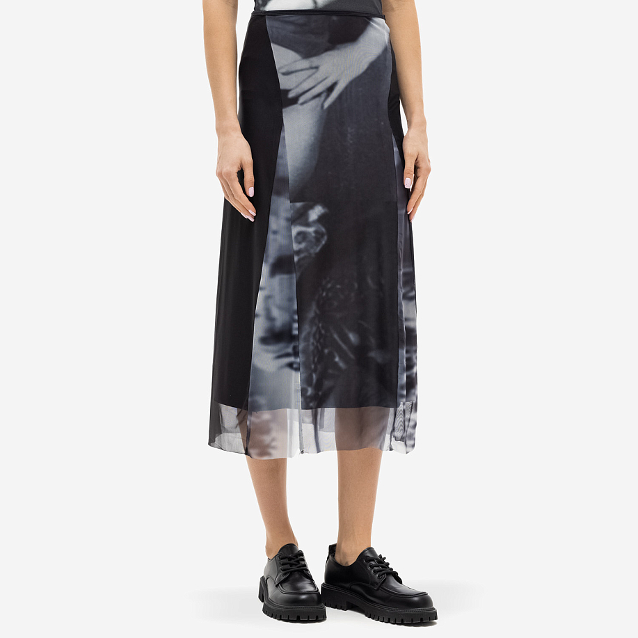 Юбка ELLISS MESH NOIRE PANEL ANKLE SKIRT в интернет магазине Peakwww.peakstore.ru - 2 фото