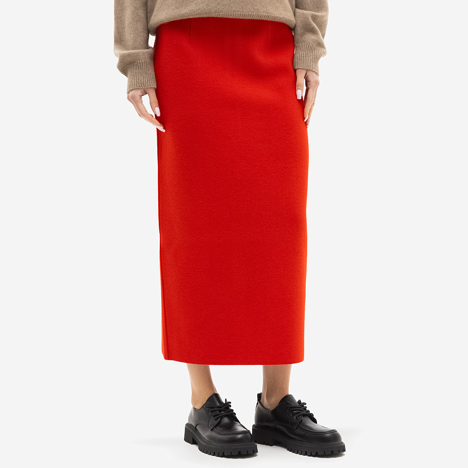 Юбка AURALEE HEAVY MILANO RIB KNIT SKIRT в интернет магазине Peakwww.peakstore.ru - 2 фото