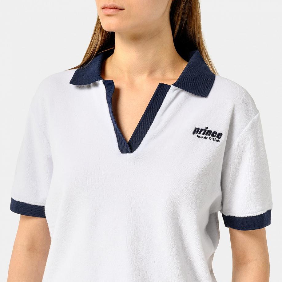 Поло SPORTY & RICH PRINCE SPORTY SPONGE POLO - 17 фото Поло SPORTY & RICH PRINCE SPORTY SPONGE POLO в интернет магазине Peakwww.peakstore.ru - 17 фото