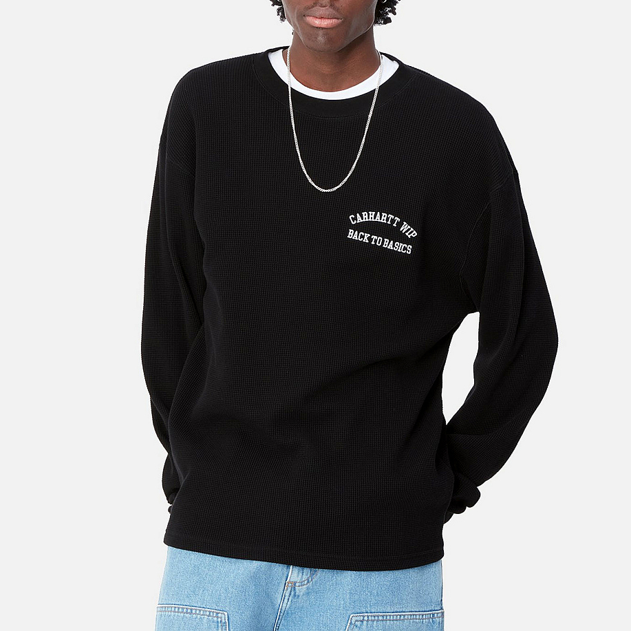 Лонгслив CARHARTT WIP L/S BASICS SCRIPT T-SHIRT - 6 фото Лонгслив CARHARTT WIP L/S BASICS SCRIPT T-SHIRT в интернет магазине Peakwww.peakstore.ru - 6 фото