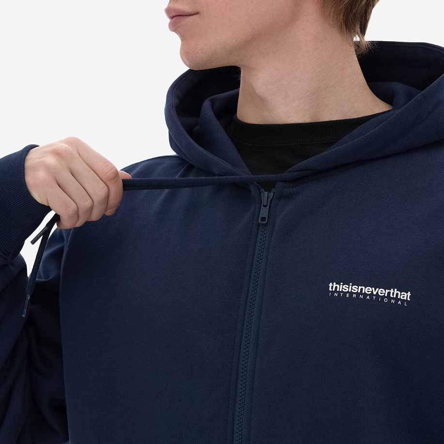 Толстовка THISISNEVERTHAT INTL. LOGO ZIP UP HOODIE в интернет магазине Peakwww.peakstore.ru - 5 фото