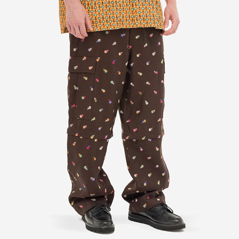 Брюки VOWELS LINEN CONVERTIBLE CARGO PANTS в интернет магазине Peakwww.peakstore.ru - 2 фото