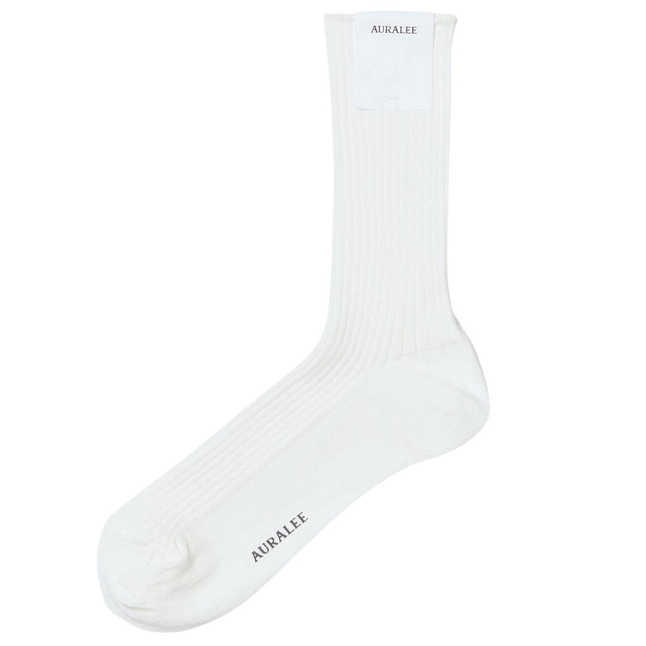 Носки AURALEE *COTTON CASHMERE LOW GAUGE SOCKS в интернет-магазине Peak Conceptwww.peakstore.ru - 1 фото