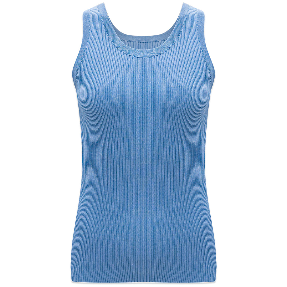 Майка AURALEE GIZA HIGH GAUGE RIB KNIT TANK LIGHT BLUE - 1 фото Майка AURALEE GIZA HIGH GAUGE RIB KNIT TANK в интернет магазине Peakwww.peakstore.ru - 1 фото
