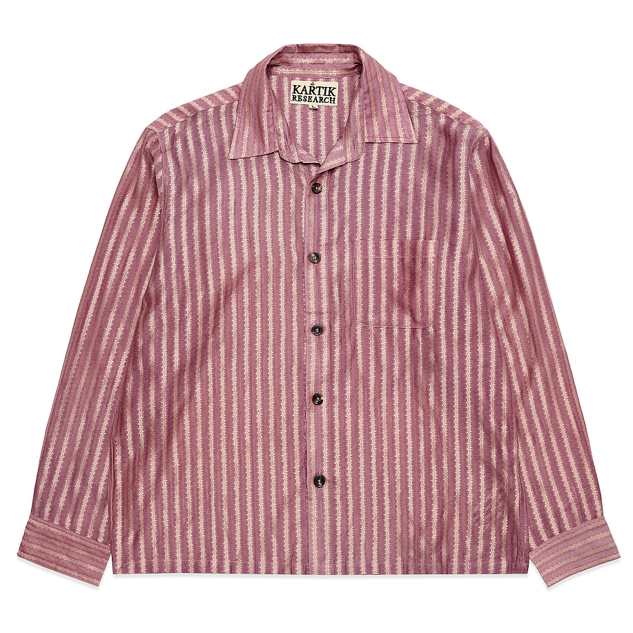 Рубашка KARTIK RESEARCH GOLD ZARI WOVEN STRIPES SHIRT в интернет магазине Peakwww.peakstore.ru - 3 фото