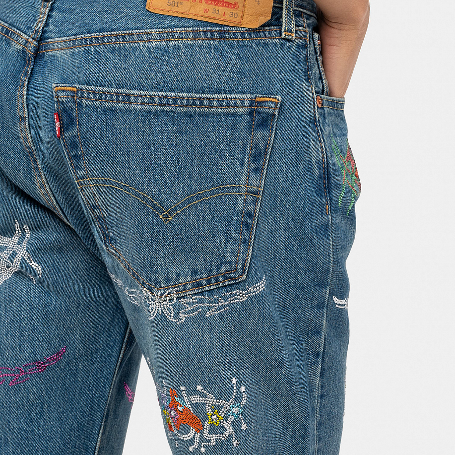 Джинсы COLLINA STRADA LEVI’S RHINESTONE 501’S в интернет магазине Peakwww.peakstore.ru - 6 фото