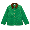 Куртка городская SPORTY & RICH VENDOME EMBROIDERED QUILTED JACKET VERDE TAN