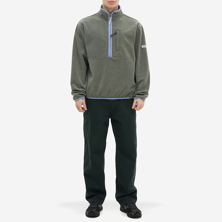 Толстовка THISISNEVERTHAT HALF ZIP FLEECE PULLOVER GREY - 4 фото Толстовка THISISNEVERTHAT HALF ZIP FLEECE PULLOVER в интернет магазине Peakwww.peakstore.ru - 4 фото