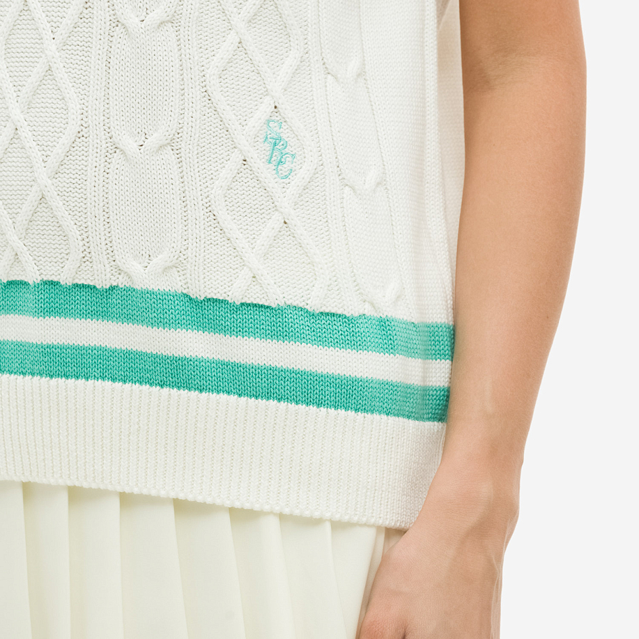 Жилет SPORTY & RICH SRC EMBROIDERED V-NECK VEST - 7 фото Жилет SPORTY & RICH SRC EMBROIDERED V-NECK VEST в интернет магазине Peakwww.peakstore.ru - 7 фото