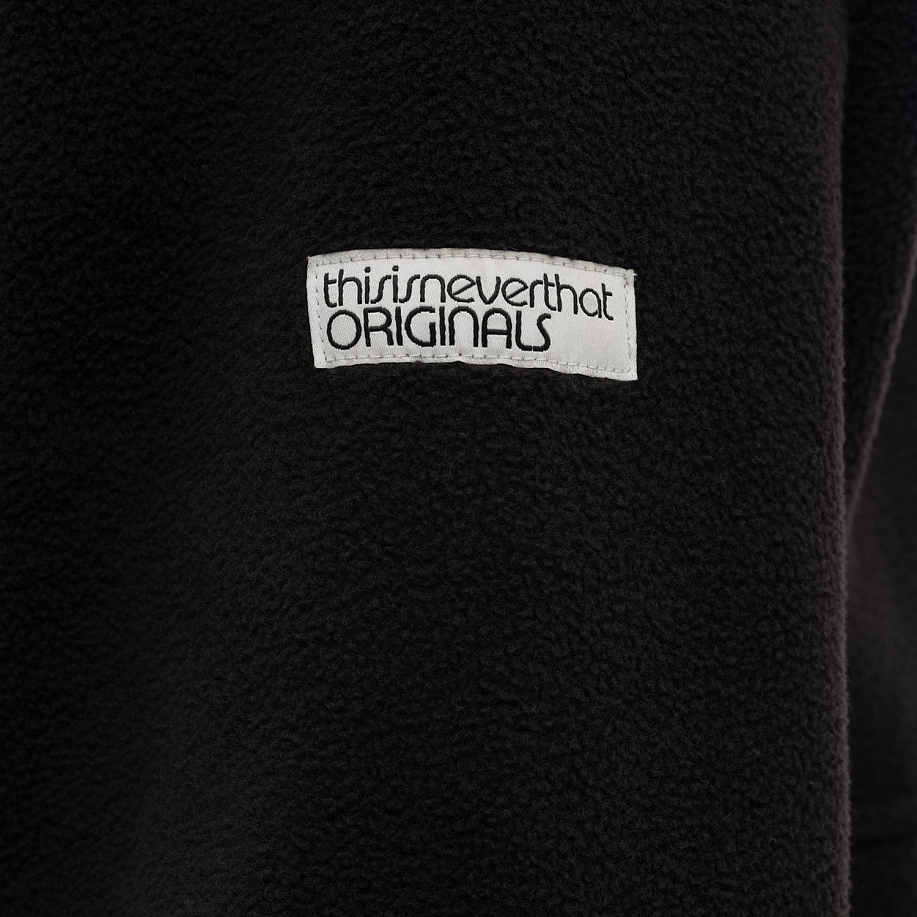 Толстовка THISISNEVERTHAT HALF ZIP FLEECE PULLOVER BLACK - 9 фото Толстовка THISISNEVERTHAT HALF ZIP FLEECE PULLOVER в интернет магазине Peakwww.peakstore.ru - 9 фото