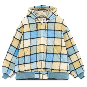 Куртка городская South2 West8 Zipped Work Hoody - Wool Brushed Plaid Twill FW25 
