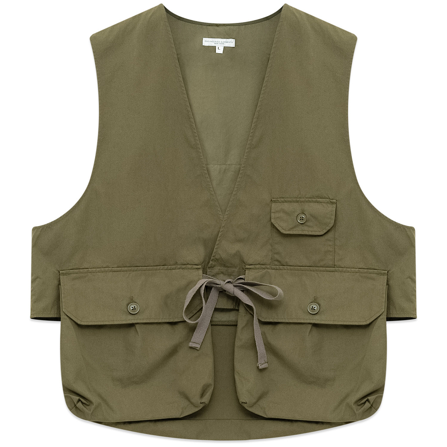 Жилет ENGINEERED GARMENTS FOWL VEST OLIVE - 1 фото Жилет ENGINEERED GARMENTS FOWL VEST OLIVE в интернет магазине Peakwww.peakstore.ru - 1 фото
