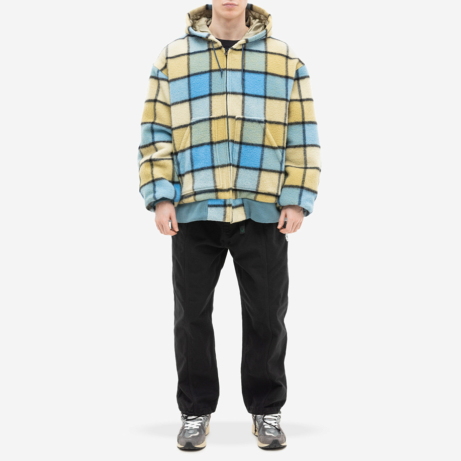 Куртка городская SOUTH2 WEST8 ZIPPED WORK HOODY - WOOL BRUSHED PLAID TWILL в интернет магазине Peakwww.peakstore.ru - 4 фото
