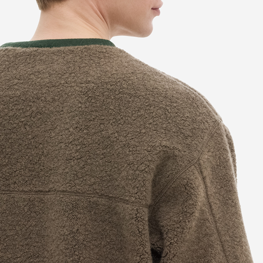 Ветровка THISISNEVERTHAT GORETEX WINDSTOPPER WOOL FLEECE CREWNECK MUD - 6 фото Ветровка THISISNEVERTHAT GORETEX WINDSTOPPER WOOL FLEECE CREWNECK в интернет магазине Peakwww.peakstore.ru - 6 фото