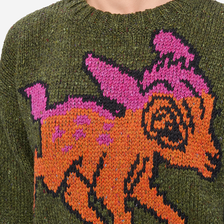 Свитер HOWLIN ACID DEER WITH FLOWERS в интернет магазине Peakwww.peakstore.ru - 5 фото