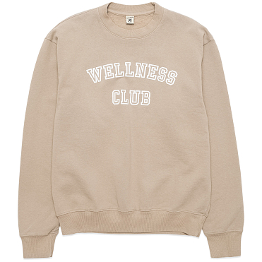 Толстовка Sporty & Rich Wellness Club Flocked Crewneck FW24 