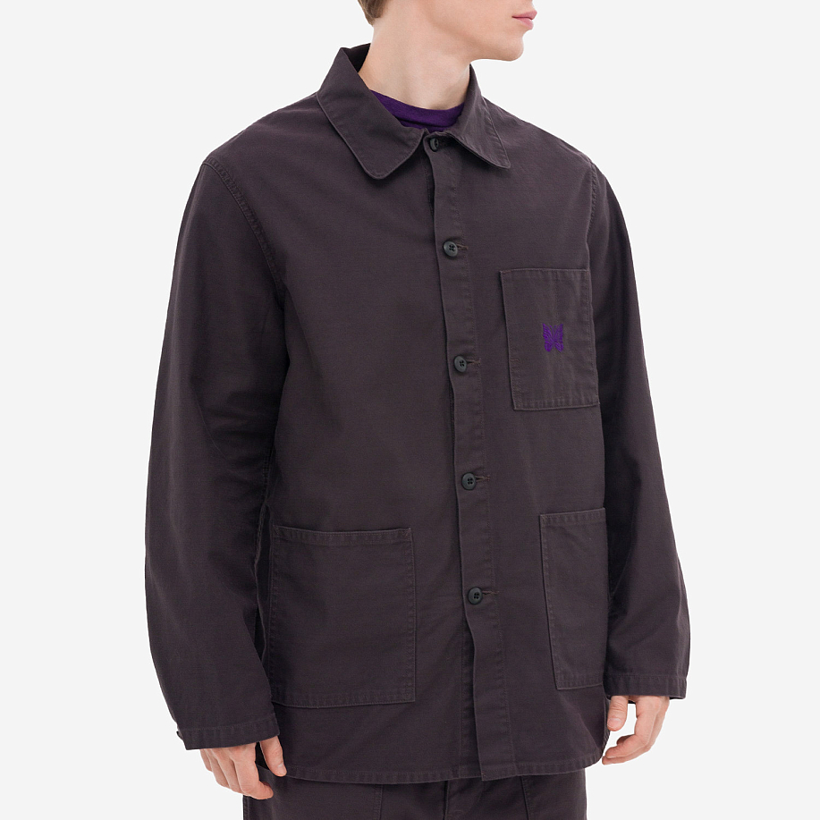 Куртка-рубашка NEEDLES D.N. COVERALL - BACK SATEEN в интернет магазине Peakwww.peakstore.ru - 4 фото