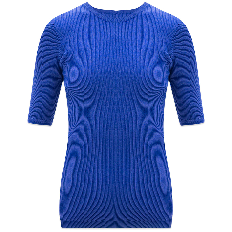 Футболка AURALEE GIZA HIGH GAUGE RIB KNIT TEE BLUE - 1 фото Футболка AURALEE GIZA HIGH GAUGE RIB KNIT TEE в интернет магазине Peakwww.peakstore.ru - 1 фото