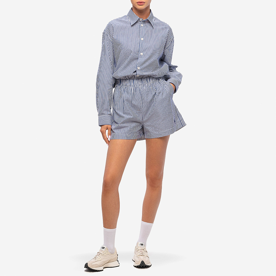 ШОРТЫ SPORTY & RICH POPLIN SHORT стильные в Peak Store - 7 фото ШОРТЫ SPORTY & RICH POPLIN SHORT в интернет магазине Peakwww.peakstore.ru - 7 фото