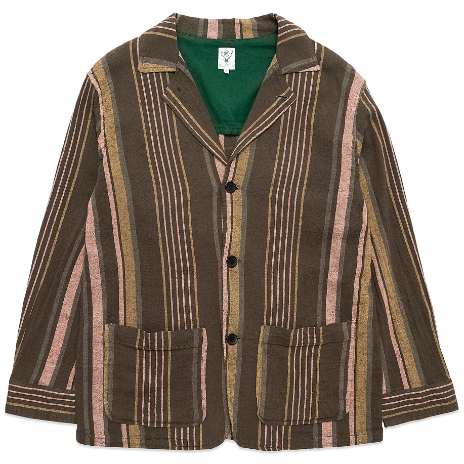 Пиджак SOUTH2 WEST8 PEN JACKET - MULTI STRIPE в интернет магазине Peakwww.peakstore.ru - 1 фото