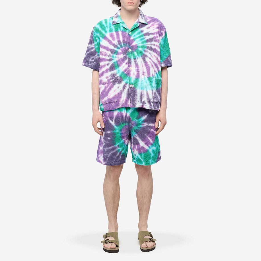 Рубашка SOUTH2 WEST8 CABANA SHIRT - COTTON PILE TIE DYE в интернет магазине Peakwww.peakstore.ru - 4 фото