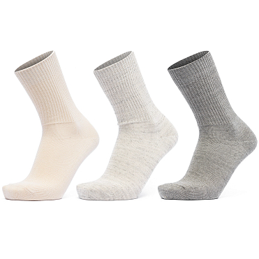 Носки ROTOTO Organic Daily 3 Pack Ribbed Crew Socks FW25 