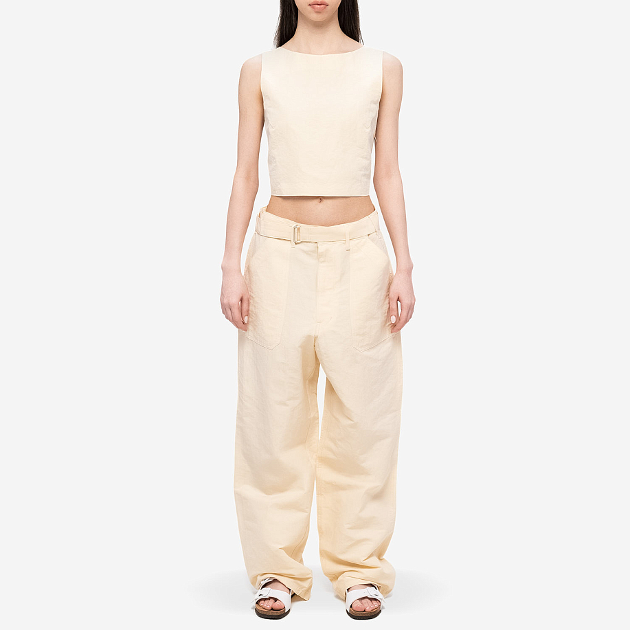 Брюки AURALEE HIGH DENSITY FINX LINEN WEATHER PANTS в интернет магазине Peakwww.peakstore.ru - 5 фото