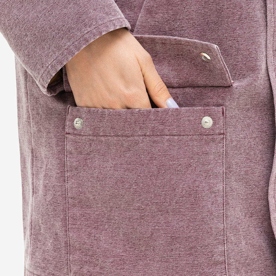 Куртка городская AURALEE WASHED ORGANIC CANVAS HUNTING BLOUSON в интернет магазине Peakwww.peakstore.ru - 10 фото