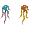 Серьги COLLINA STRADA FLAME EARRINGS MIX