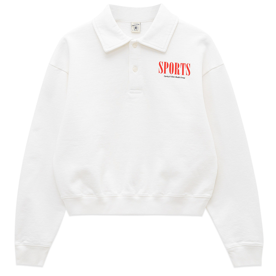 Cropped white polo hotsell