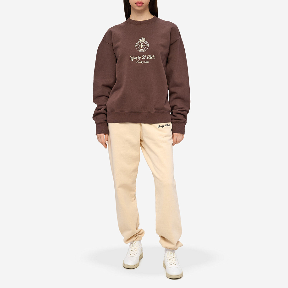 Толстовка SPORTY & RICH CROWN EMBROIDERED CREWNECK в интернет-магазине Peak Conceptwww.peakstore.ru - 4 фото