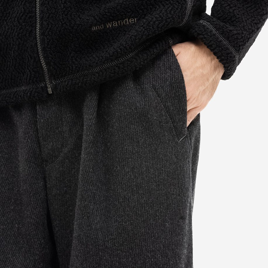 Брюки AND WANDER REWOOL TWEED WIDE PANTS в интернет магазине Peakwww.peakstore.ru - 5 фото
