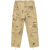 Брюки ENGINEERED GARMENTS PAINTER PANT GRAFFITI FLAT TWILL KHAKI GRAFFITI PRINT FLAT TWILL