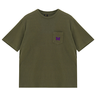 Футболка NEEDLES S/S Papillon Emb. Pocket TEE - Cotton Jersey SS25 