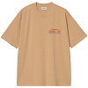 Футболка CARHARTT WIP S/S ARCAN T-SHIRT DUSTY H BROWN (HEAVY STONE WASH)