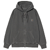 Толстовка CARHARTT WIP HOODED NELSON JACKET GRAPHITE (GARMENT DYED)