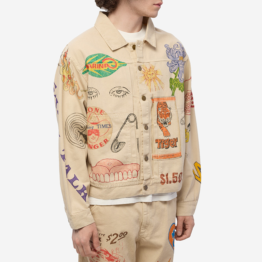 Куртка городская SMALL TALK HAND-DRAWN TRUCKER JACKET в интернет-магазине Peak Conceptwww.peakstore.ru - 2 фото