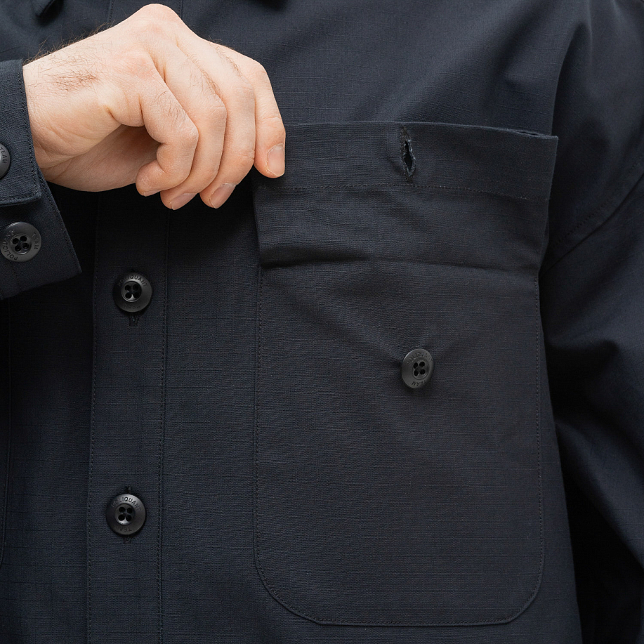 Куртка-рубашка POLIQUANT THE DEFORMED FATIGUE RIPSTOP SHIRT JACKET в интернет магазине Peakwww.peakstore.ru - 7 фото