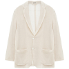 Пиджак AURALEE WOOL RECYCLE POLYESTER LENO SHEER JACKET IVORY