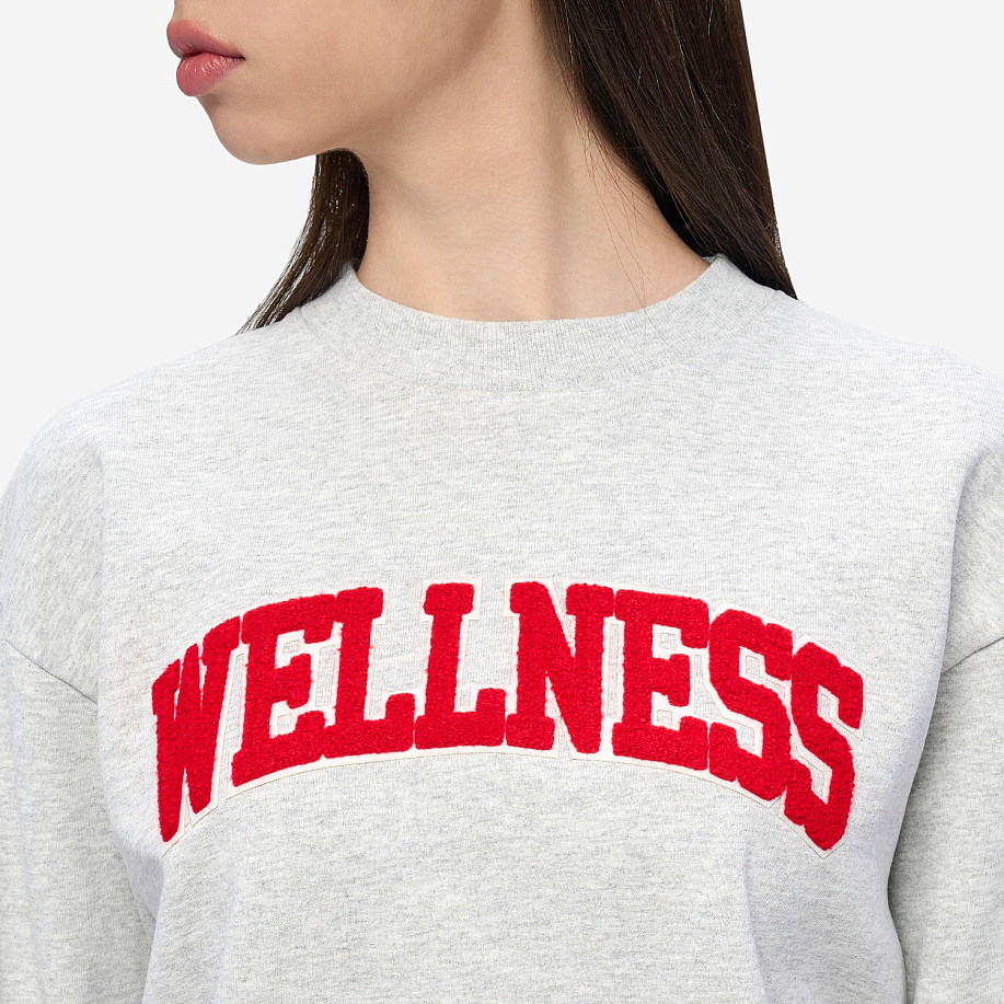 Толстовка SPORTY & RICH WELLNESS IVY BOUCLE CREWNECK в интернет магазине Peakwww.peakstore.ru - 5 фото