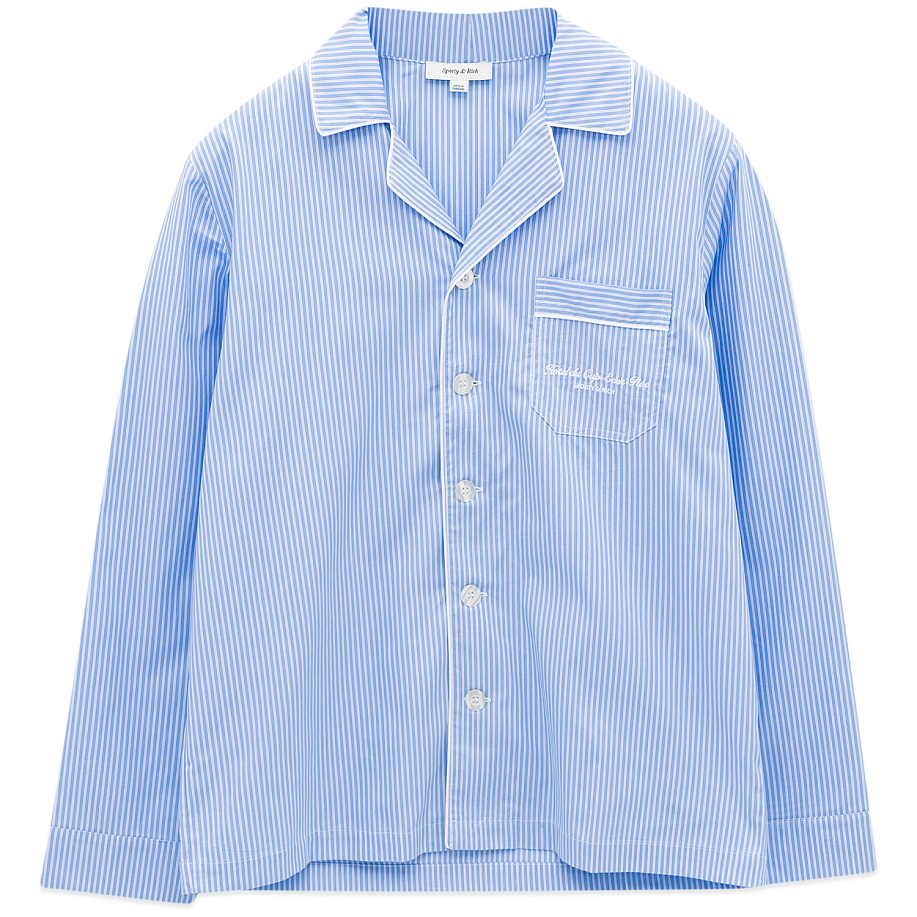 Рубашка SPORTY & RICH HOTEL DU CAP CURSIVE PYJAMA TOP в интернет-магазине Peak Conceptwww.peakstore.ru - 1 фото