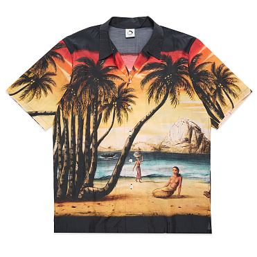 Рубашка ENDLESS JOY Bali Asli Black Short Sleeve Shirt SS24 