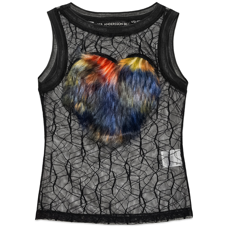 Майка ANDERSSON BELL HEART FUR MESH TOP в интернет магазине Peakwww.peakstore.ru - 2 фото