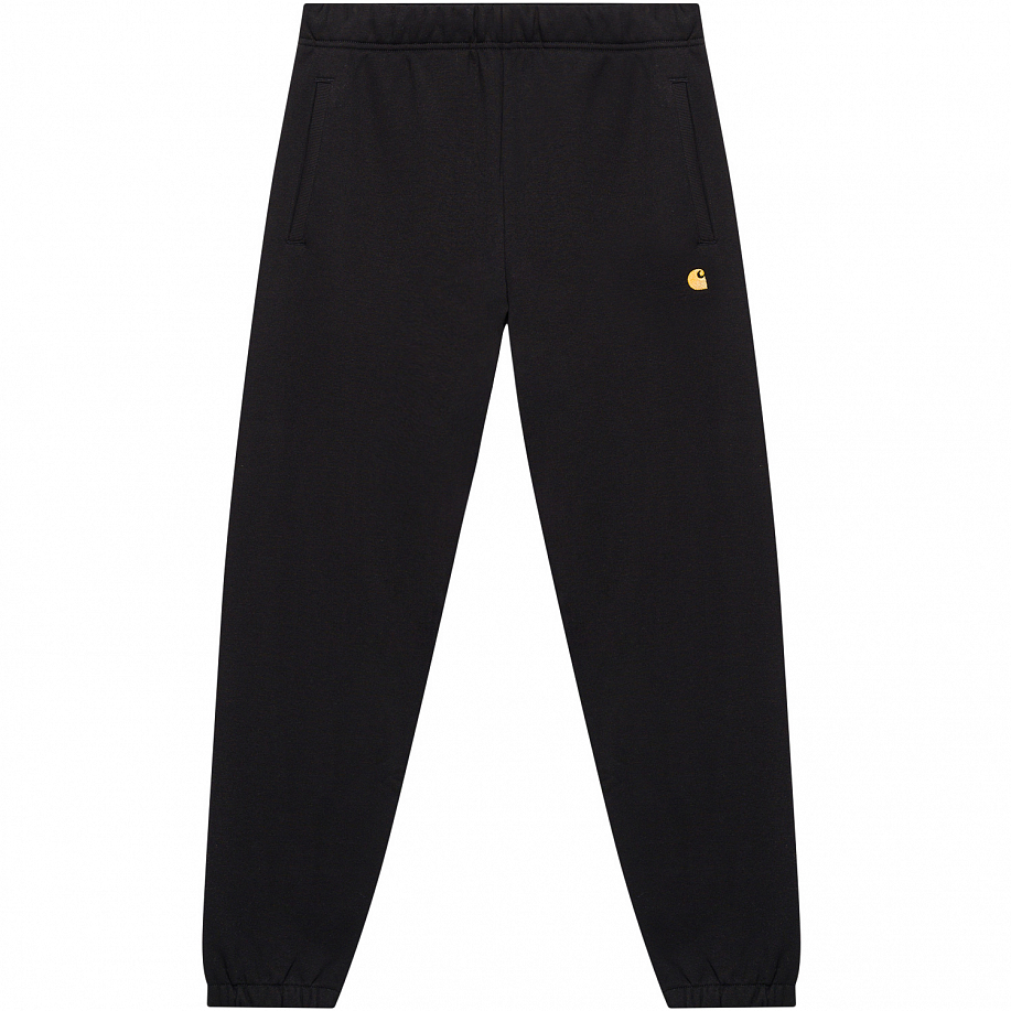 Спортивные брюки CARHARTT WIP CHASE SWEAT PANT BLACK / GOLD - 1 фото Спортивные брюки CARHARTT WIP CHASE SWEAT PANT в интернет магазине Peakwww.peakstore.ru - 1 фото