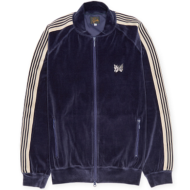 Толстовка NEEDLES RIB Collar Track Jacket - C/pe Velour SS26 