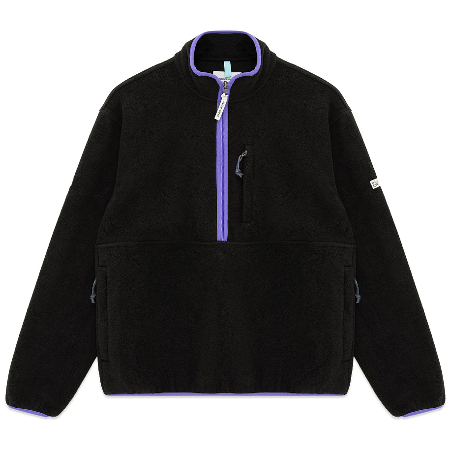 Толстовка THISISNEVERTHAT HALF ZIP FLEECE PULLOVER BLACK - 1 фото Толстовка THISISNEVERTHAT HALF ZIP FLEECE PULLOVER в интернет магазине Peakwww.peakstore.ru - 1 фото