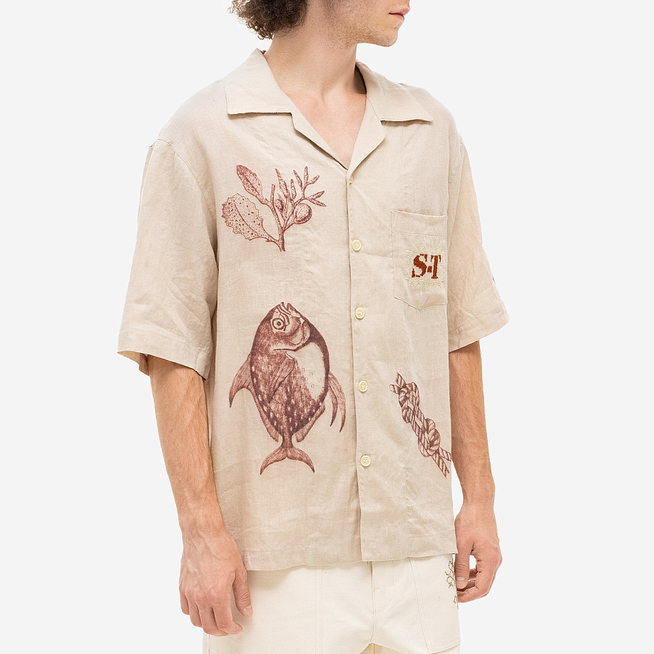 Рубашка ADISH ADISH BY SMALL TALK BUTTON-DOWN SHORT SLEEVE SHIRT в интернет-магазине Peak Conceptwww.peakstore.ru - 8 фото